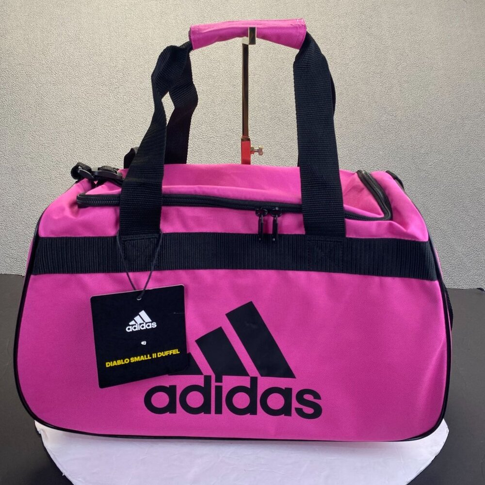 ADIDAS DIABLO SMALL DUFFEL Gym Bag adjustable shoulder strap padded haul handle
